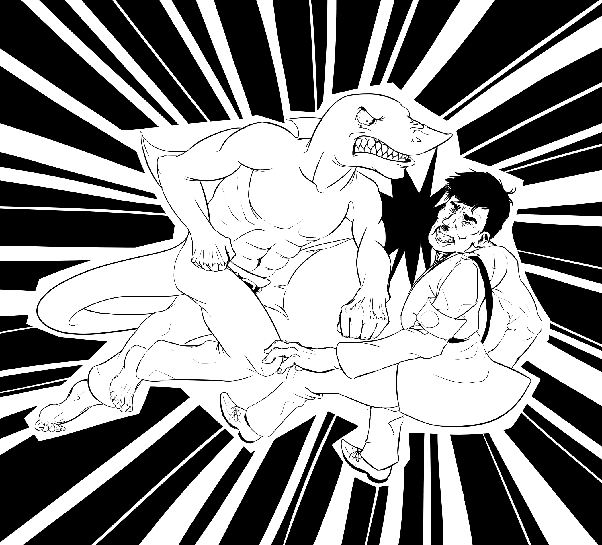 shark punching hitler like captain america